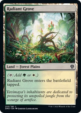 Radiant Grove (Dominaria United) Light Play Foil