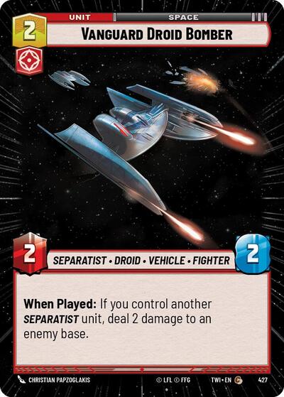 Vanguard Droid Bomber (Hyperspace) (Twilight of the Republic) Near Mint Foil