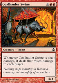 Coalhauler Swine (Ravnica) Light Play Foil