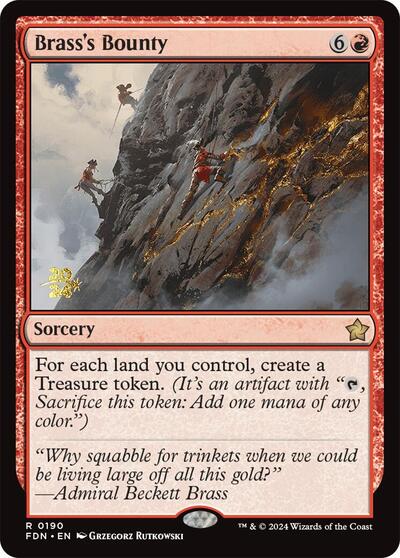 Brass's Bounty (FDN) (Promos: Prerelease Cards) Near Mint Foil