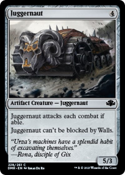 Juggernaut (Dominaria Remastered) Light Play Foil