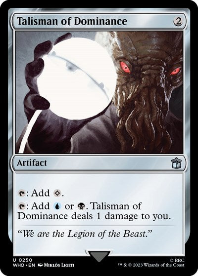 Talisman of Dominance (Universes Beyond: Doctor Who) Near Mint Foil