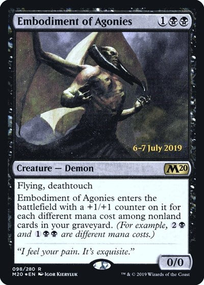 Embodiment of Agonies (Promos: Prerelease Cards) Light Play Foil