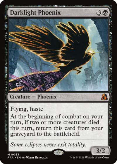 Darklight Phoenix (Reality Fracture) Near Mint