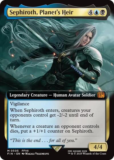 Sephiroth, Planet's Heir (Extended Art) (Universes Beyond: FINAL FANTASY) Near Mint Foil