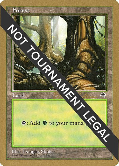 Forest (Pond) - 1998 Brian Selden (TMP) (World Championship Decks) Medium Play