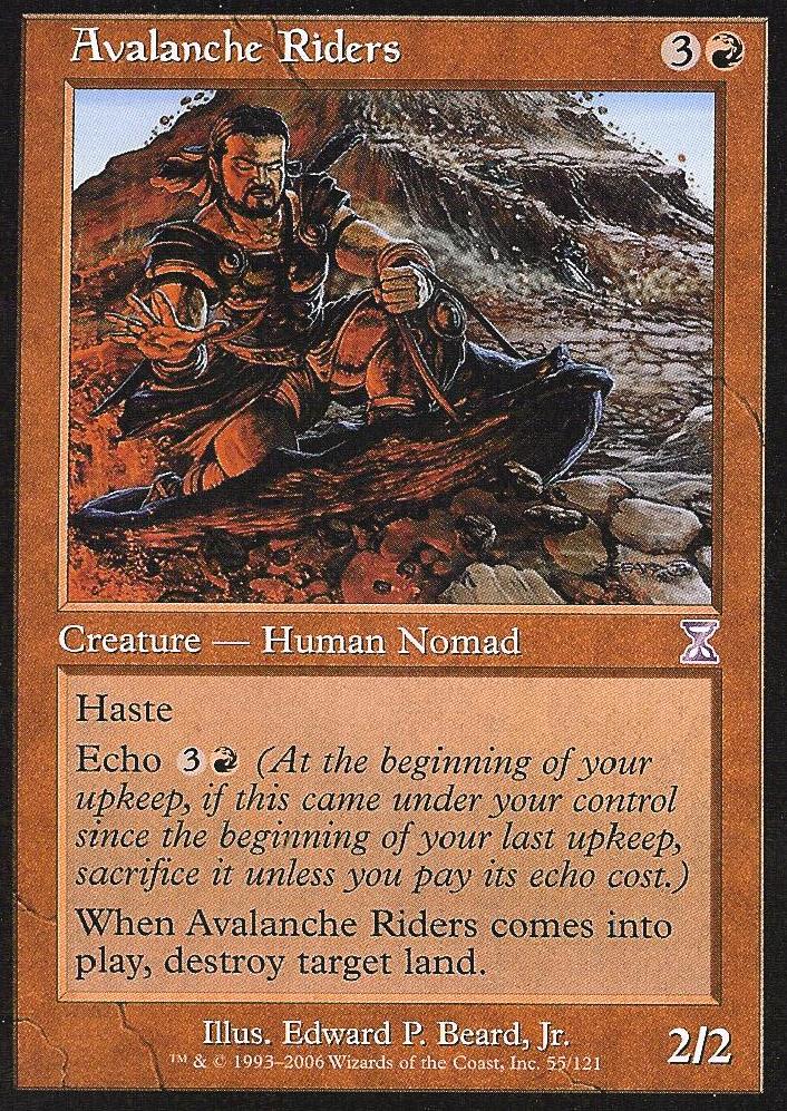 Avalanche Riders (Time Spiral Time Shifted) Light Play Foil