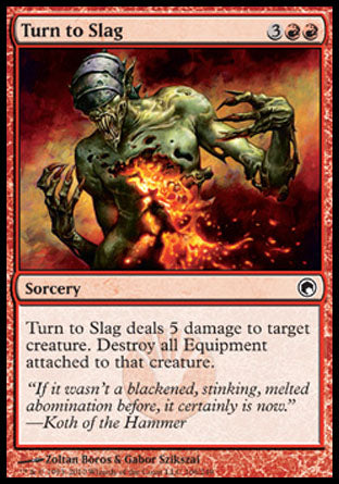 Turn to Slag (Scars of Mirrodin) Light Play