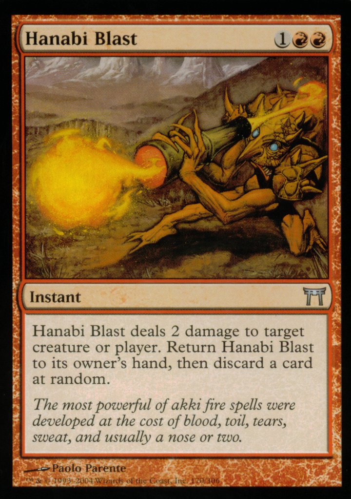 Hanabi Blast (Champions of Kamigawa) Heavy Play