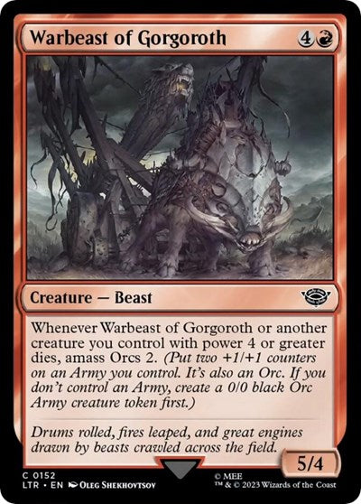 Warbeast of Gorgoroth (Universes Beyond: The Lord of the Rings: Tales of Middle-earth) Near Mint Foil