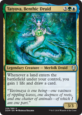 Tatyova, Benthic Druid (Dominaria) Damaged / Poor Foil