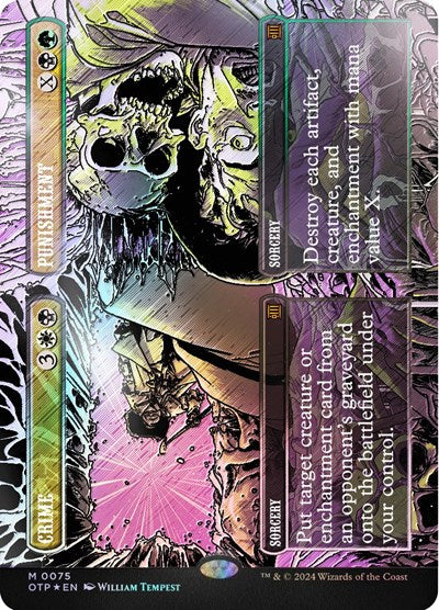 Crime / Punishment (Textured Foil) (Outlaws of Thunder Junction: Breaking News) Near Mint Foil