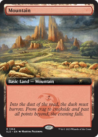 Mountain (1364) (Secret Lair) Near Mint Foil