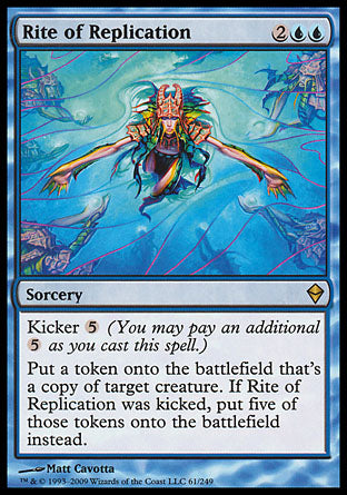 Rite of Replication (Zendikar) Medium Play Foil