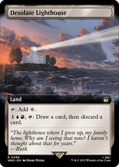 Desolate Lighthouse (Extended Art) (Universes Beyond: Doctor Who) Near Mint Foil
