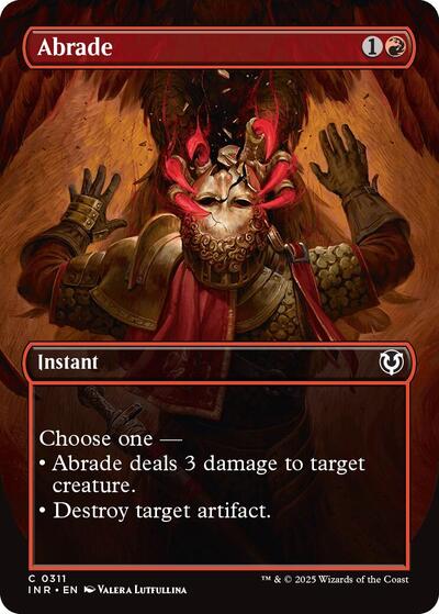 Abrade (Borderless) (Innistrad Remastered) Light Play