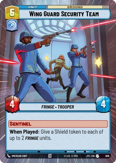 Wing Guard Security Team (Hyperspace Foil) (Jump to Lightspeed) Near Mint Foil