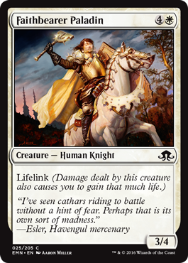 Faithbearer Paladin (Eldritch Moon) Light Play Foil