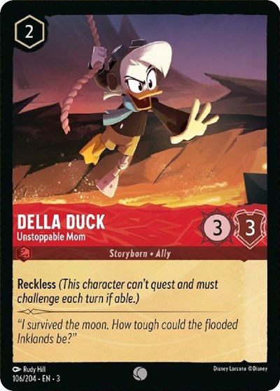 Della Duck - Unstoppable Mom (Into the Inklands) Near Mint Cold Foil