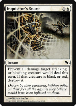Inquisitor's Snare (Shadowmoor) Damaged / Poor Foil