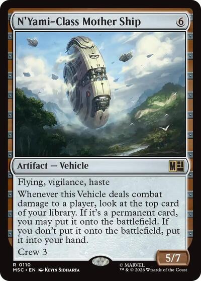 N'Yami-Class Mother Ship (Surge Foil) (Commander: Marvel Super Heroes) Near Mint Foil