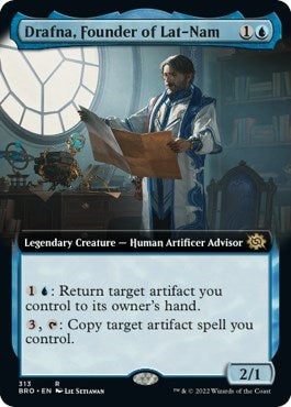 Drafna, Founder of Lat-Nam (Extended Art) (The Brothers' War) Light Play Foil