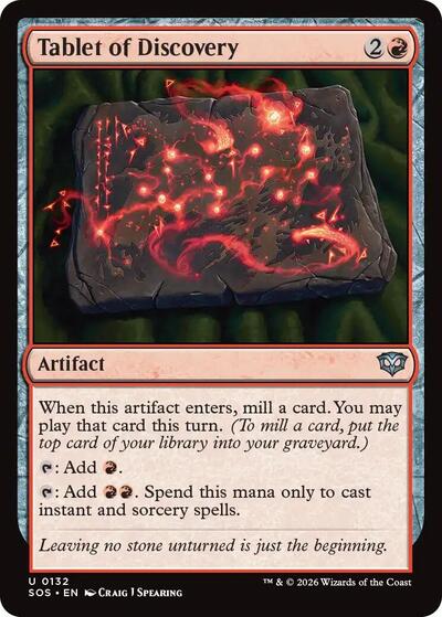 Tablet of Discovery (Secrets of Strixhaven) Near Mint Foil