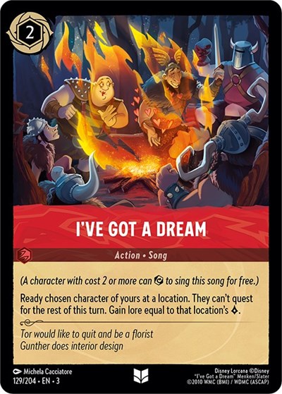I've Got a Dream (Into the Inklands) Near Mint Cold Foil