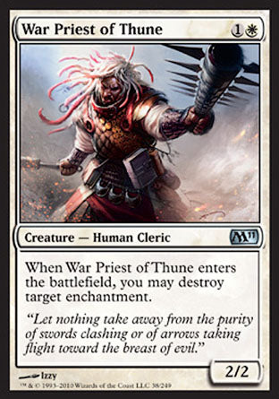 War Priest of Thune (Magic 2011 Core Set) Light Play