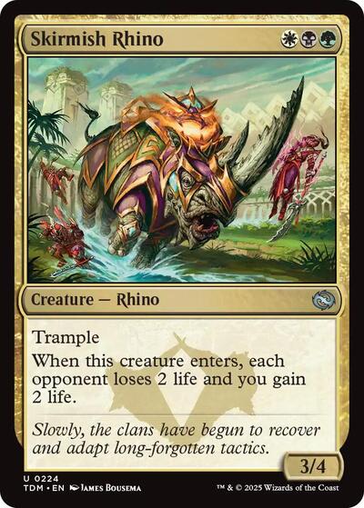 Skirmish Rhino (Tarkir: Dragonstorm) Near Mint Foil