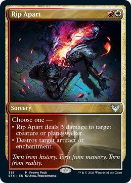 Rip Apart (Promo Pack: Strixhaven) Light Play