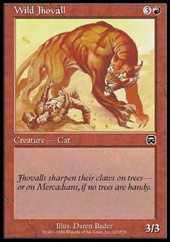 Wild Jhovall (Mercadian Masques) Medium Play