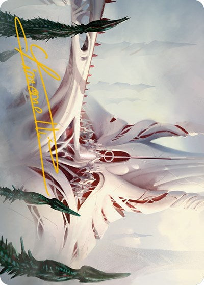 The Fair Basilica Art Card (Gold-Stamped Signature) (Art Series: Phyrexia: All Will Be One) Near Mint