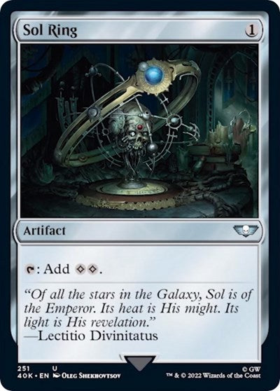 Sol Ring (251) (Surge Foil) (Universes Beyond: Warhammer 40K) Light Play Foil