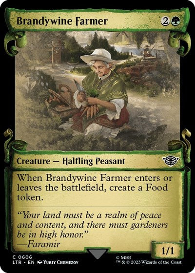 Brandywine Farmer (Showcase Scrolls) (Universes Beyond: The Lord of the Rings: Tales of Middle-earth) Near Mint Foil