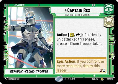 Captain Rex Fighting For His Brothers (Twilight of the Republic) Near Mint