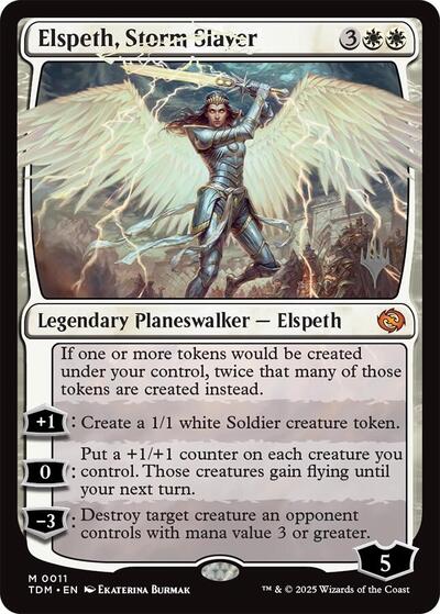 Elspeth, Storm Slayer (Promo Pack: Tarkir: Dragonstorm) Near Mint