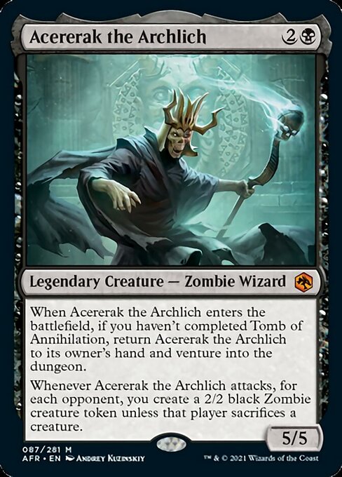 Acererak the Archlich (Adventures in the Forgotten Realms) Light Play Foil
