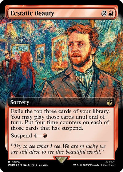 Ecstatic Beauty (Extended Art) (Surge Foil) (Universes Beyond: Doctor Who) Near Mint Foil