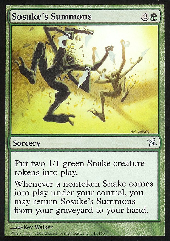 Sosuke's Summons (Betrayers of Kamigawa) Medium Play