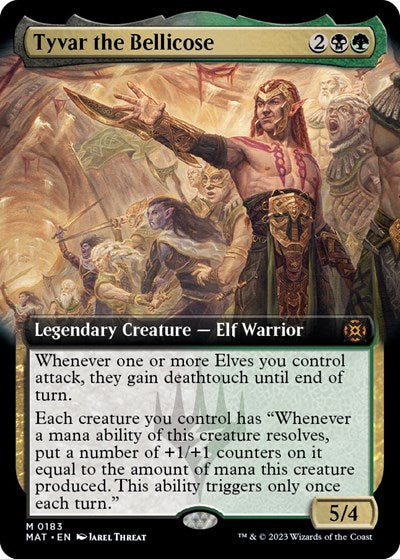 Tyvar the Bellicose (Extended Art) (March of the Machine: The Aftermath) Near Mint Foil