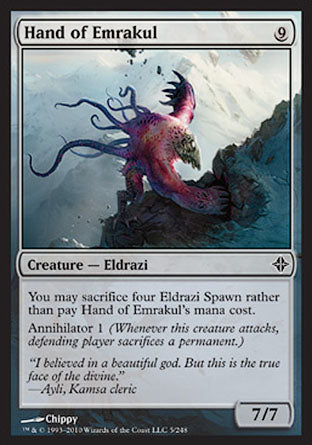 Hand of Emrakul (Rise of the Eldrazi) Light Play Foil