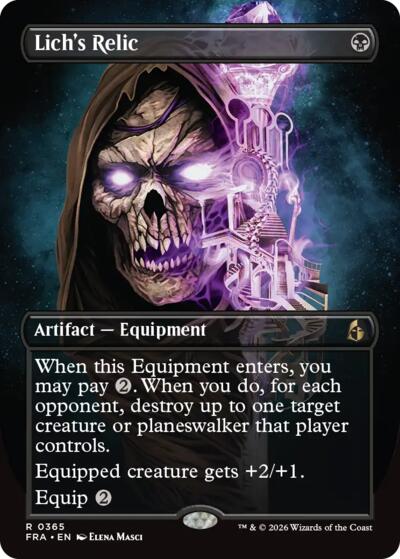 Lich's Relic (Borderless) (Reality Fracture) Near Mint
