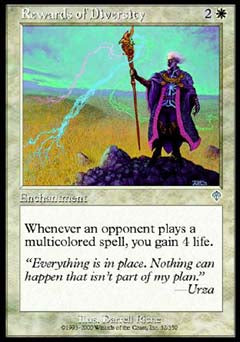Rewards of Diversity (Invasion) Light Play Foil