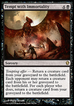 Tempt with Immortality (Commander 2013 Edition) Medium Play