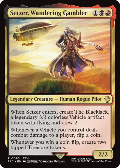 Setzer, Wandering Gambler (Surge Foil) (Commander: FINAL FANTASY) Near Mint Foil