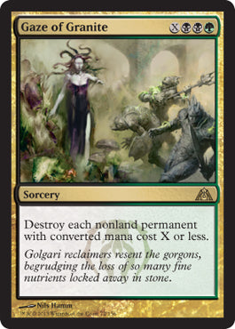 Gaze of Granite (Dragon's Maze) Light Play Foil