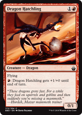 Dragon Hatchling (Battlebond) Light Play