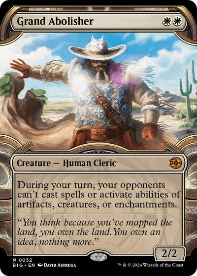 Grand Abolisher (Showcase) (Outlaws of Thunder Junction: The Big Score) Near Mint Foil