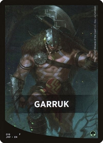 Garruk Theme Card (Jumpstart) Near Mint